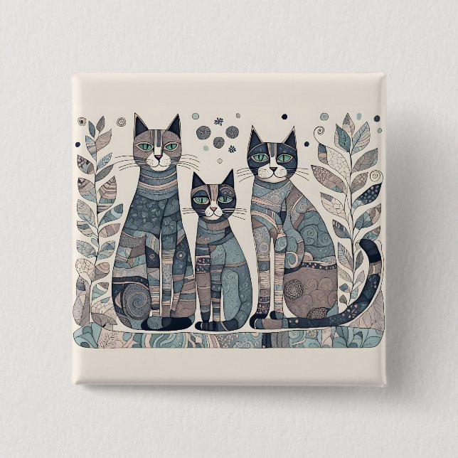 calming cats button (Front)