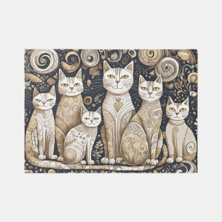 calming cats outdoor rug