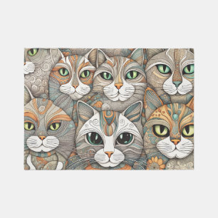 calming cats outdoor rug