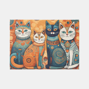 calming cats outdoor rug