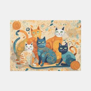 calming cats outdoor rug