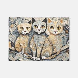 calming cats outdoor rug