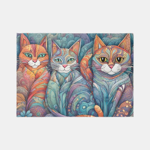 calming cats outdoor rug