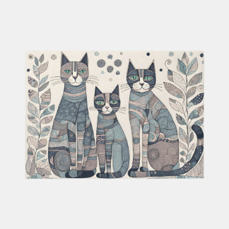 calming cats outdoor rug