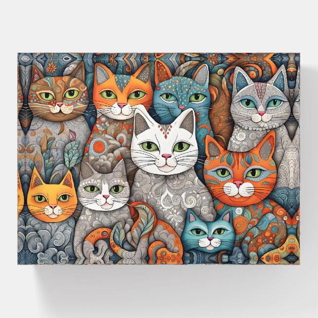 calming cats paperweight  (Front)