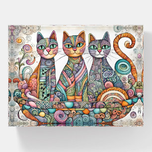 calming cats paperweight