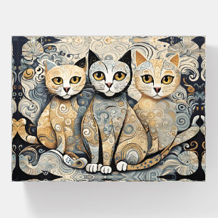 calming cats paperweight