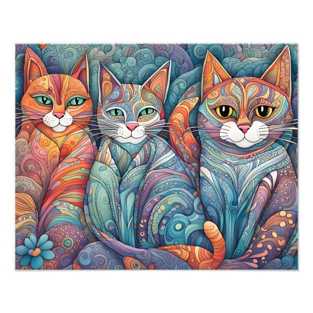 calming cats poster (Front)