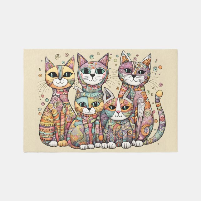 calming cats rug (Front)