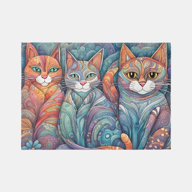 calming cats rug (Front)