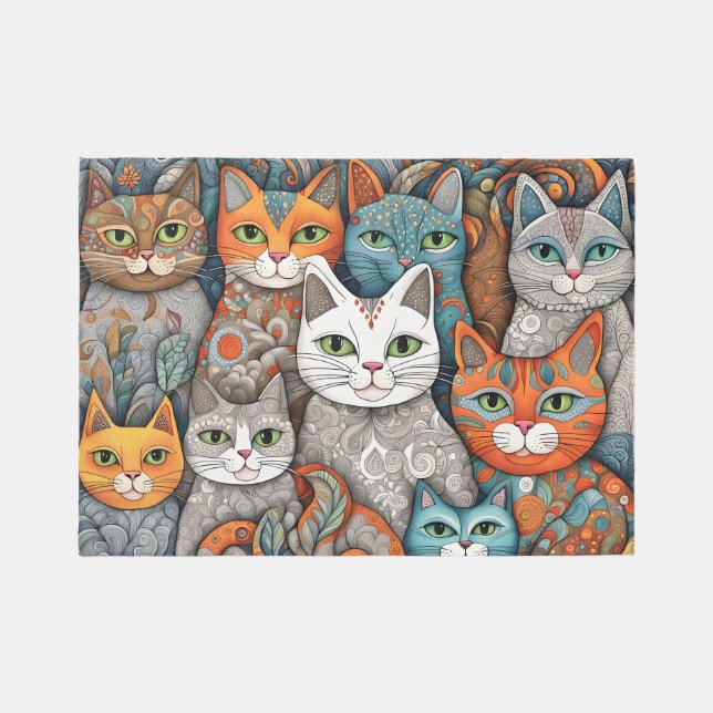 calming cats rug (Front)