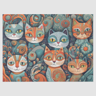 calming cats tissue paper