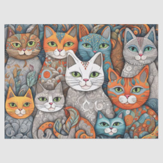 calming cats tissue paper