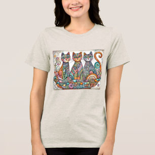 calming cats Tri-Blend Shirt