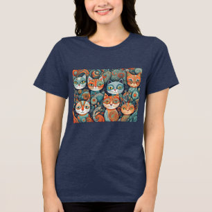 calming cats Tri-Blend shirt