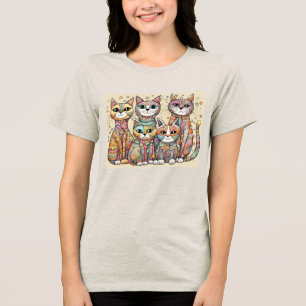 calming cats Tri-Blend shirt