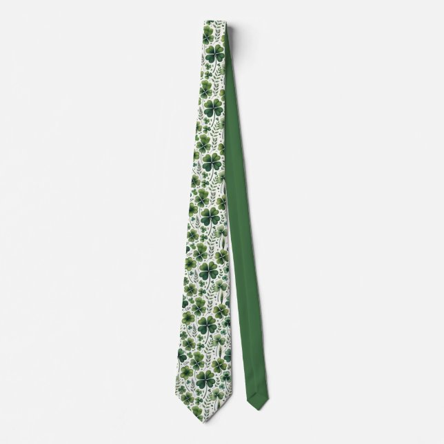 Calming Clovers Neck Tie (Front)