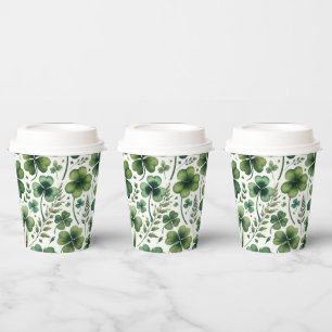 Calming Clovers Paper Cups