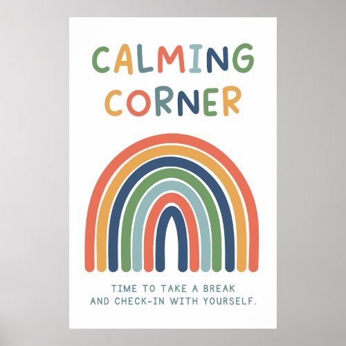 Calming Corner Classroom Poster