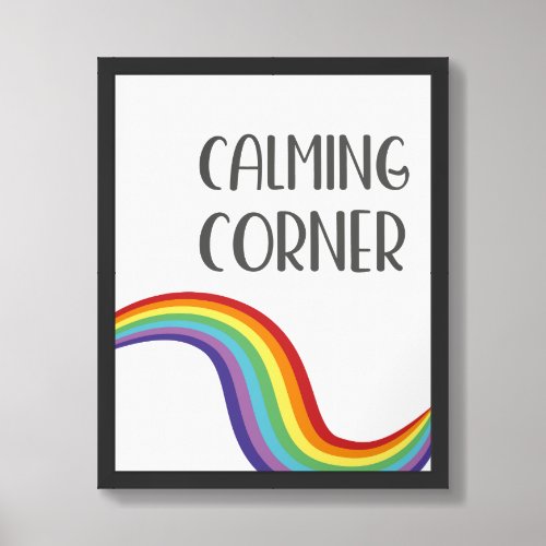 Calming Corner Therapeutic Poster