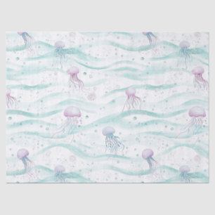 Calming Jellyfish Ocean Pattern Tissue Paper