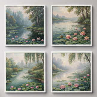 calming lotus flowers and nature for tranquility peel and stick photo tile
