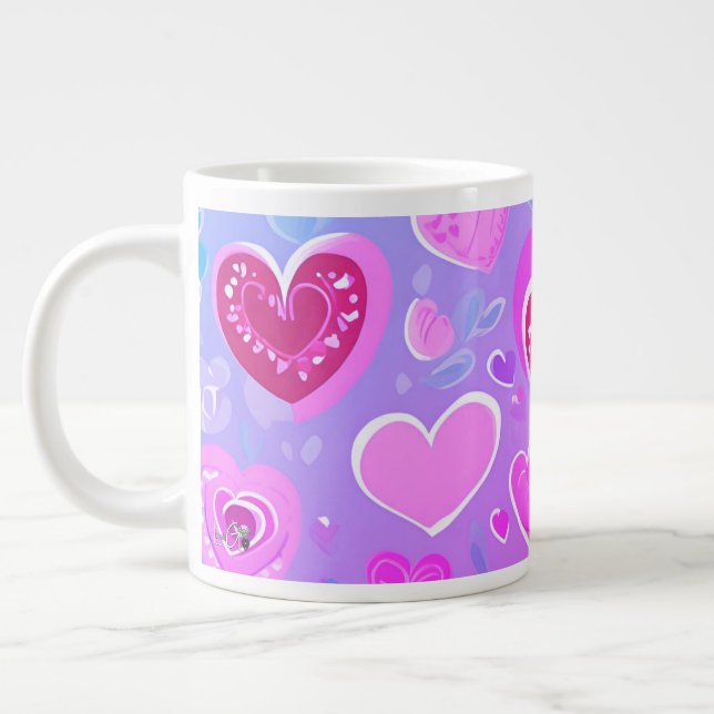 Calming Love | Giant Coffee Mug (Left)