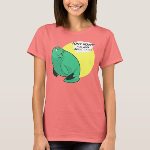 Calming Manatee Shirt womens