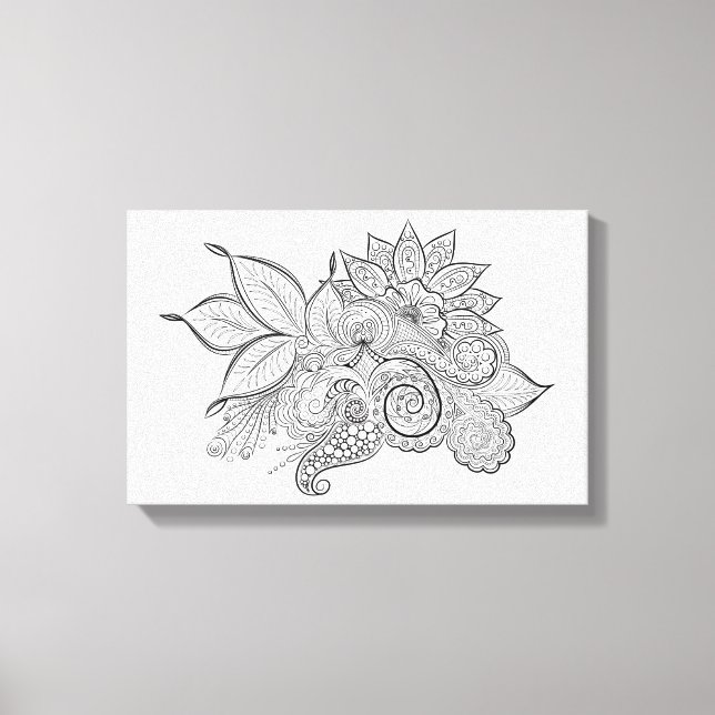 calming moments wrapped canvas print (Front)