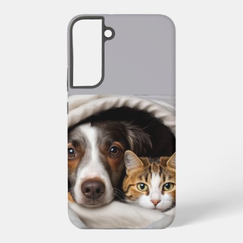 Calming Soothing Cute Puppy Dog Kitten Cat Samsung Galaxy S22 Case