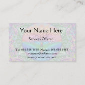 Calming Tree of Life in Rainbow Colors Business Card (Back)