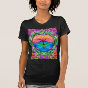 Calming Tree of Life in Rainbow Colors T-Shirt