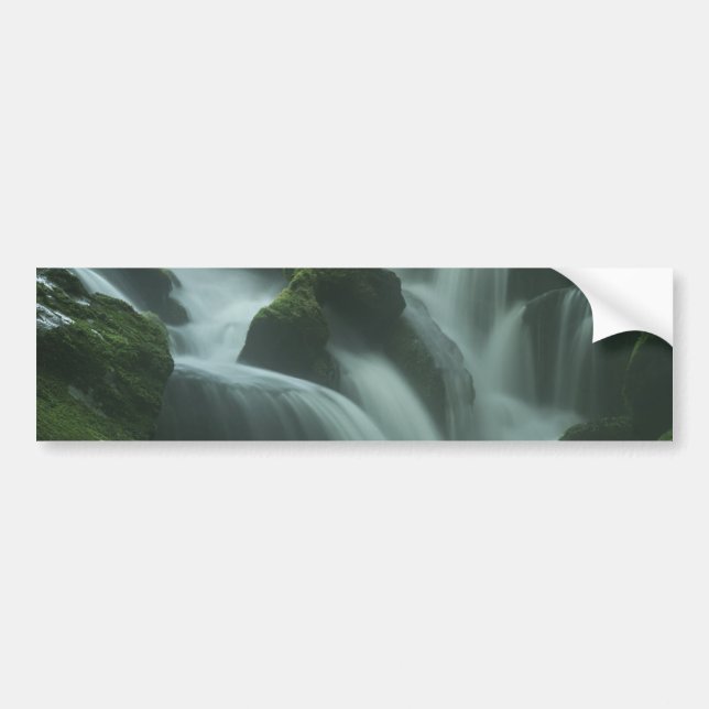 Calming Waterfall Bumper Sticker (Front)