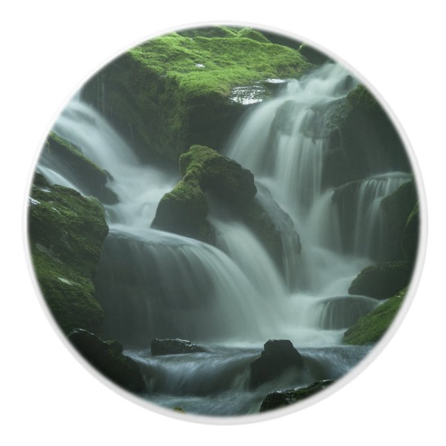 Calming Waterfall Ceramic Knob (Front)