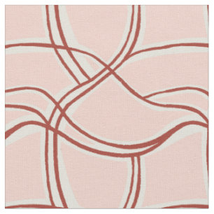 Calming waves tropical dusty pink  fabric