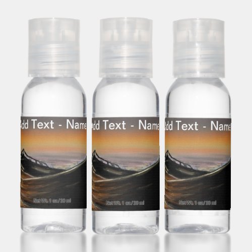 Calmness _ Watercolor _ Add Name  Text Hand Sanitizer