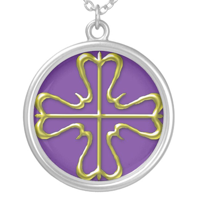 Calon Heart Silver Plated Necklace (Front)