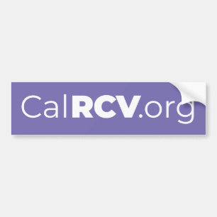 CalRCV.org Bumper Sticker