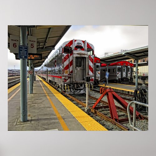 CALTRAINS STATION 4th and King St _ San Francisco Poster