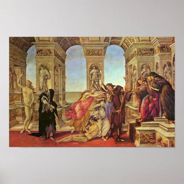 Calumny Of Apelles By Botticelli Sandro Poster (Front)