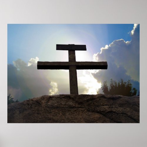 Calvary Cross of Jesus Golgotha crucifixion poster