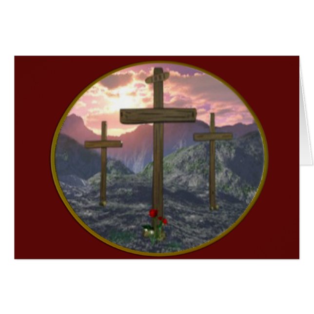 calvary digital art cross cards (Front Horizontal)