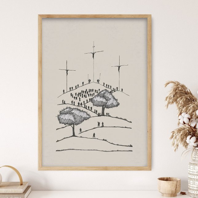 Calvary, Old Rugged Cross, Crucifixion, Jesus Art, Poster (Creator Uploaded)