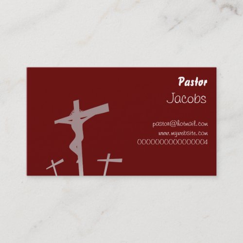 Calvary Pastor Business Card