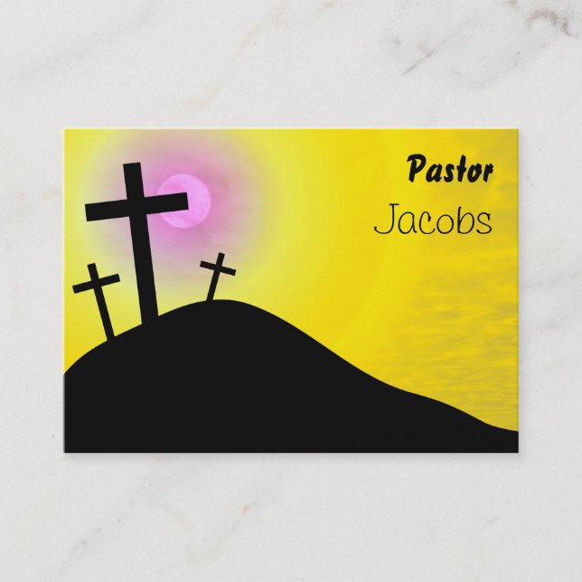 Calvary, Pastor, Jacobs Business Card (Front)