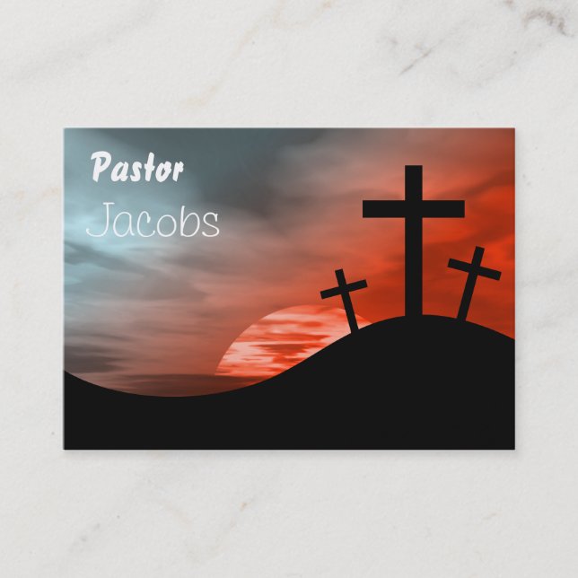 Calvary, Pastor, Jacobs Business Card (Front)