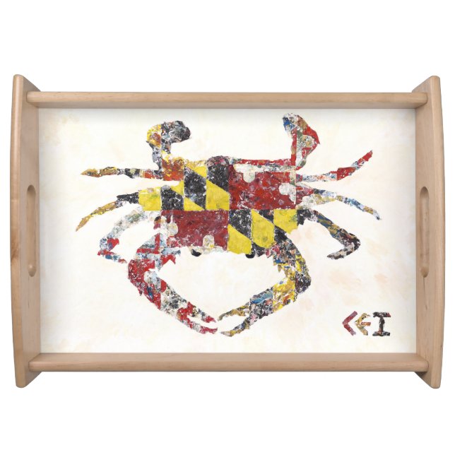 Calver the Maryland crab serving tray (Front)