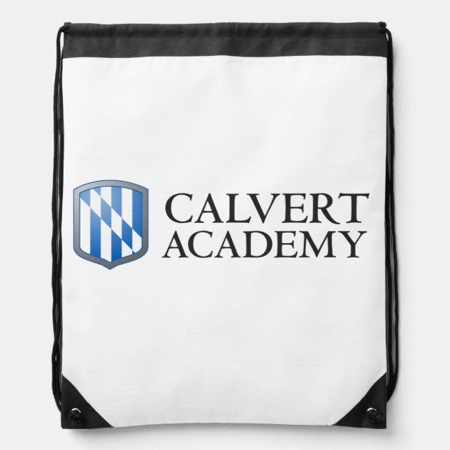 Calvert Academy Drawstring Backpack (Front)