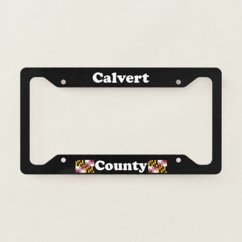 Calvert County Maryland LPF License Plate Frame