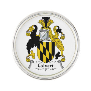 Calvert Family Crest Lapel Pin